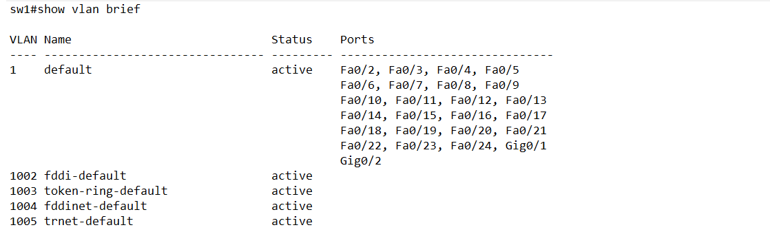 VLAN 1